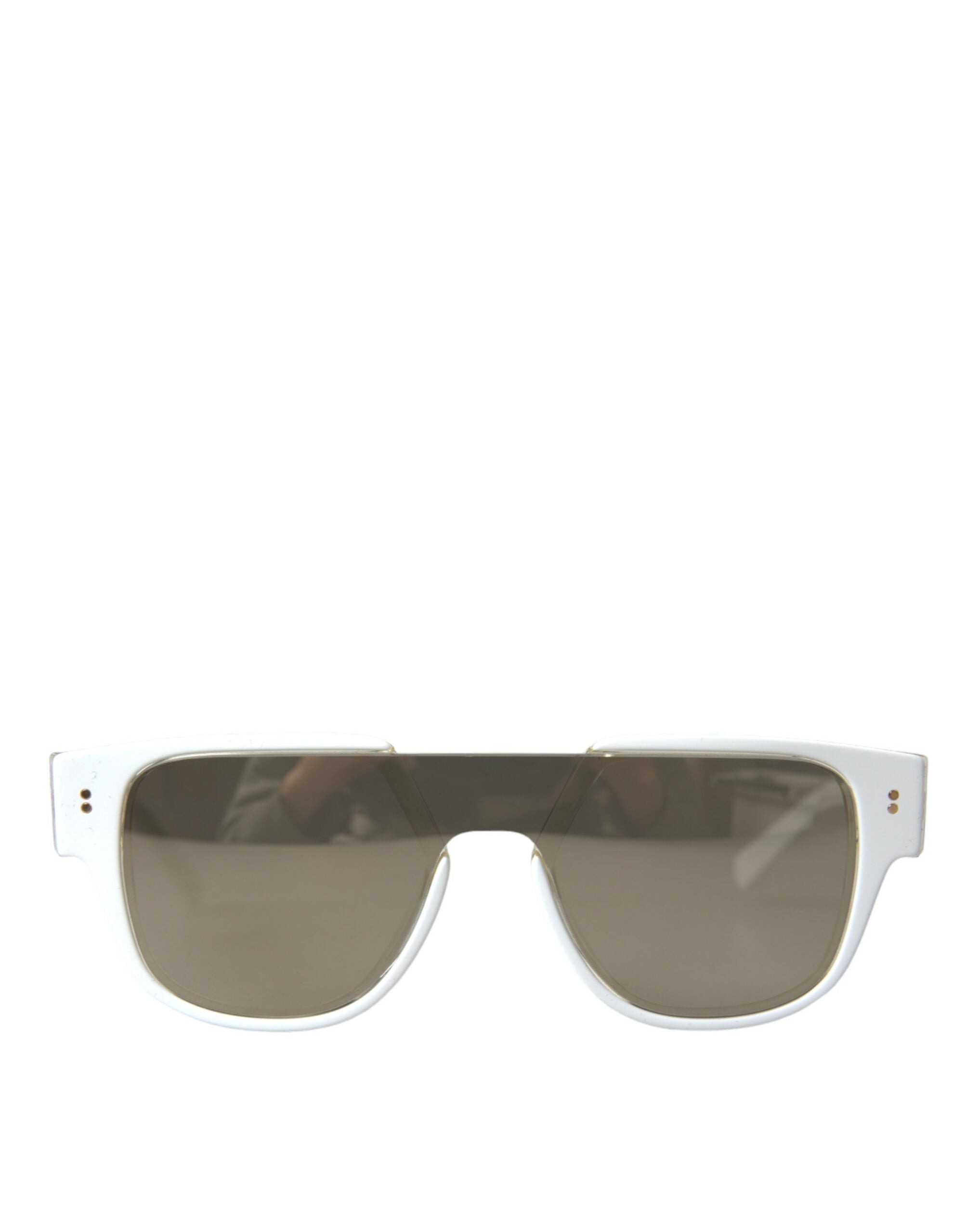 Dolce & Gabbana Dolce & Gabbana White Acetate Mirror Lenses DG4356 Women's Sunglasses