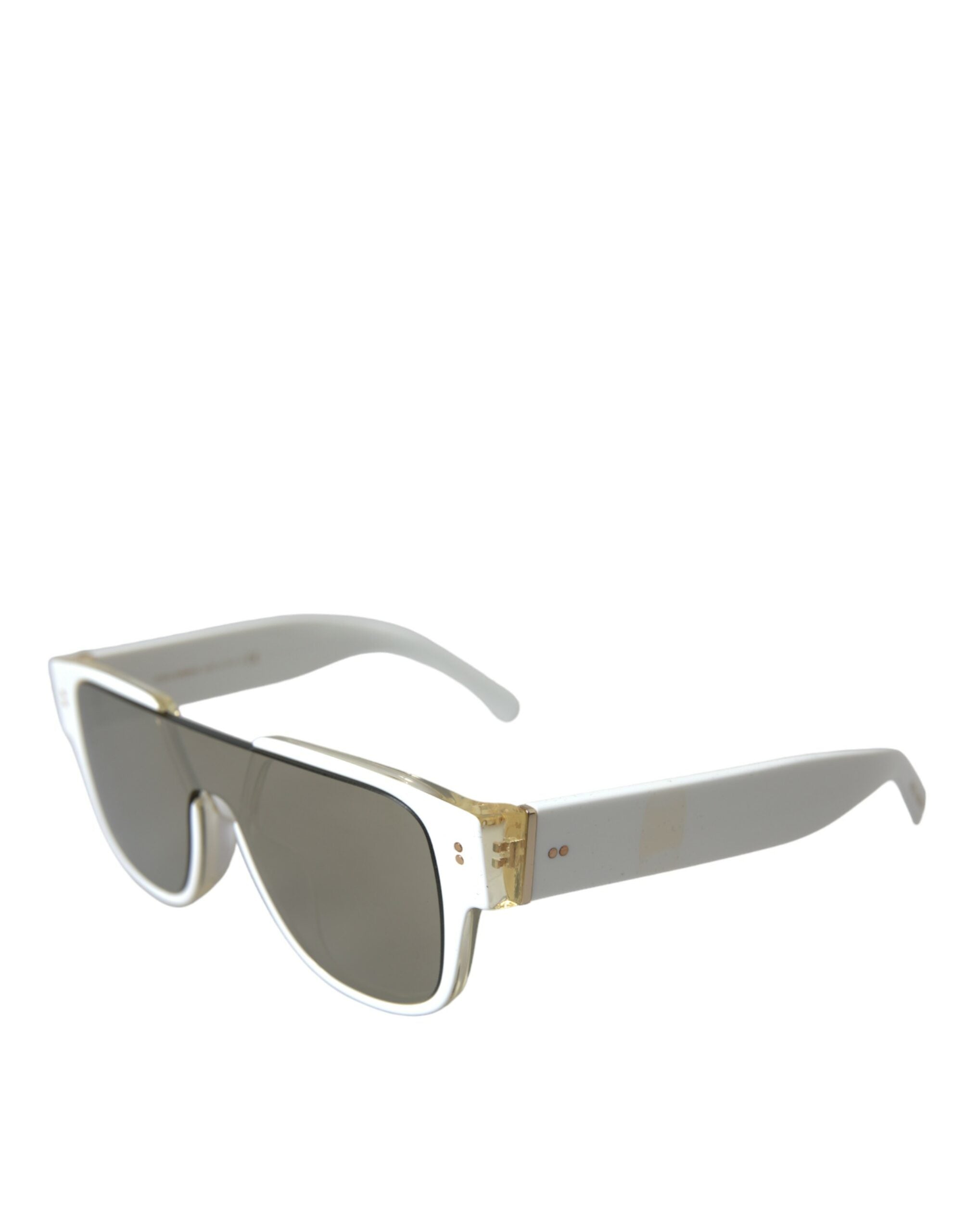 Dolce & Gabbana Dolce & Gabbana White Acetate Mirror Lenses DG4356 Women's Sunglasses