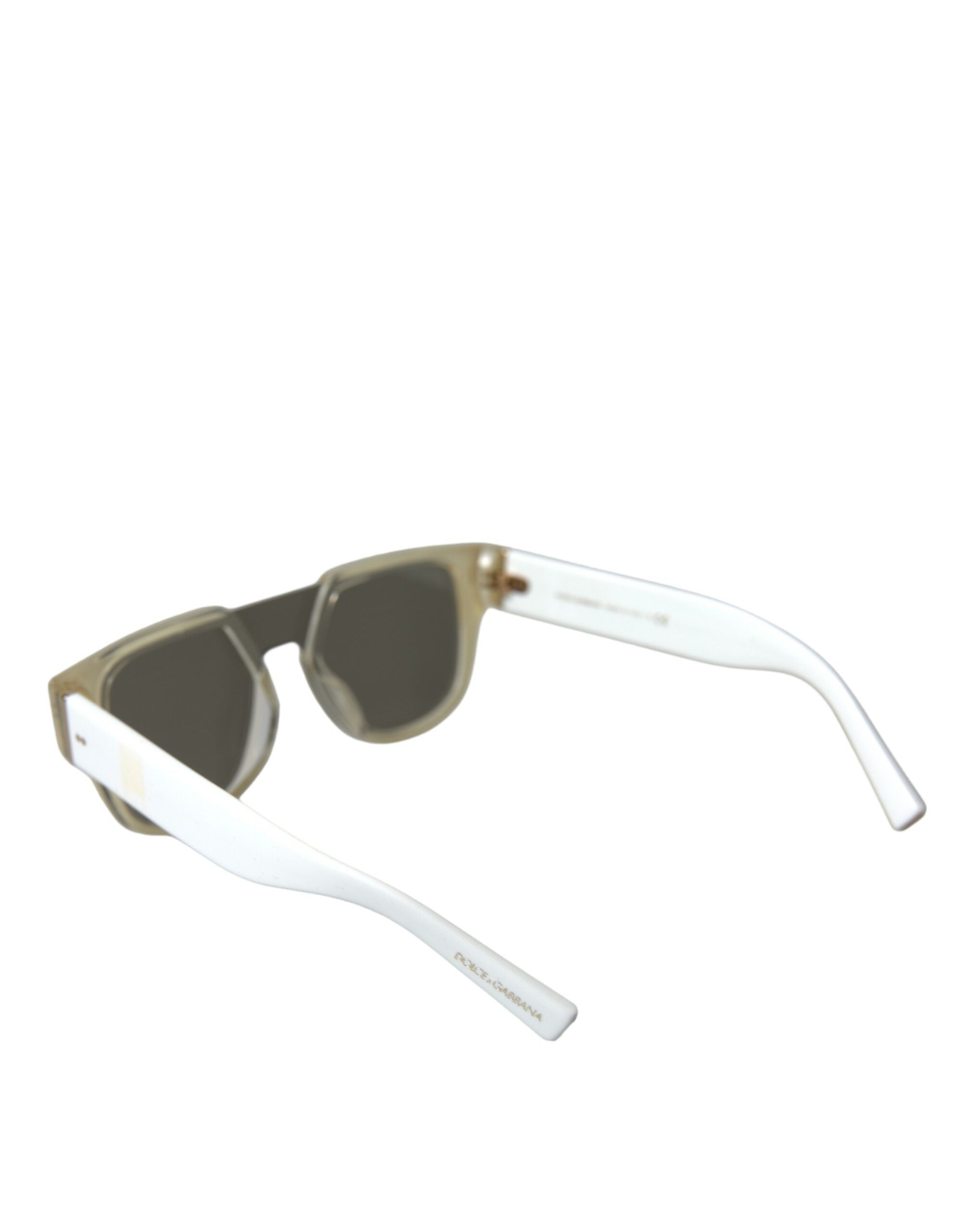 Dolce & Gabbana Dolce & Gabbana White Acetate Mirror Lenses DG4356 Women's Sunglasses