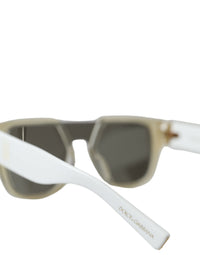 Dolce & Gabbana Dolce & Gabbana White Acetate Mirror Lenses DG4356 Women's Sunglasses