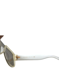 Dolce & Gabbana Dolce & Gabbana White Acetate Mirror Lenses DG4356 Women's Sunglasses