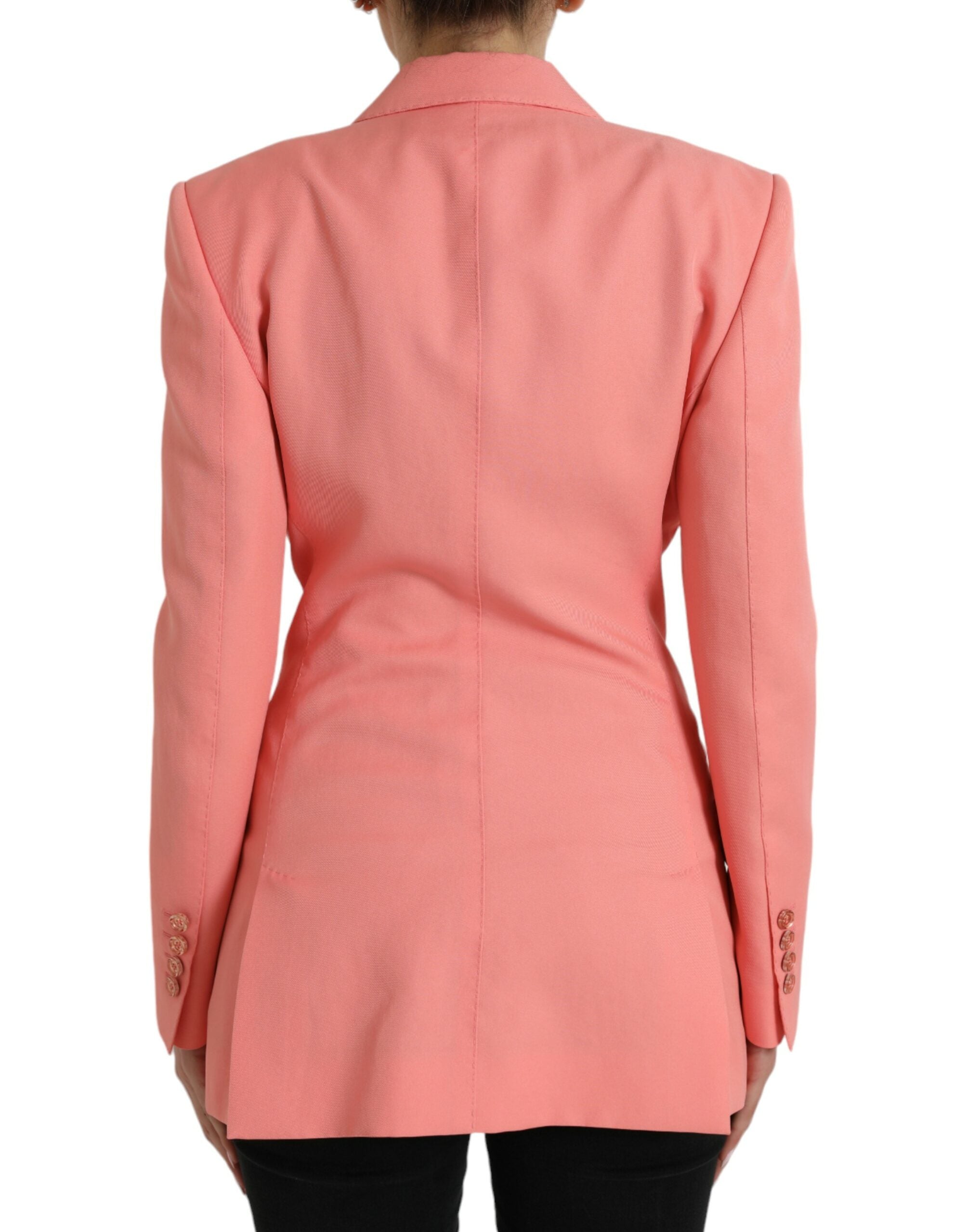 Dolce & Gabbana Dolce & Gabbana Pink Polyester Single Breasted Blazer Women's Jacket