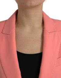 Dolce & Gabbana Dolce & Gabbana Pink Polyester Single Breasted Blazer Women's Jacket