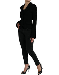 Dolce & Gabbana Dolce & Gabbana Black Viscose Single Breasted Blazer Women's Jacket