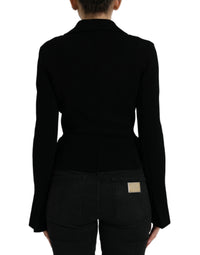 Dolce & Gabbana Dolce & Gabbana Black Viscose Single Breasted Blazer Women's Jacket