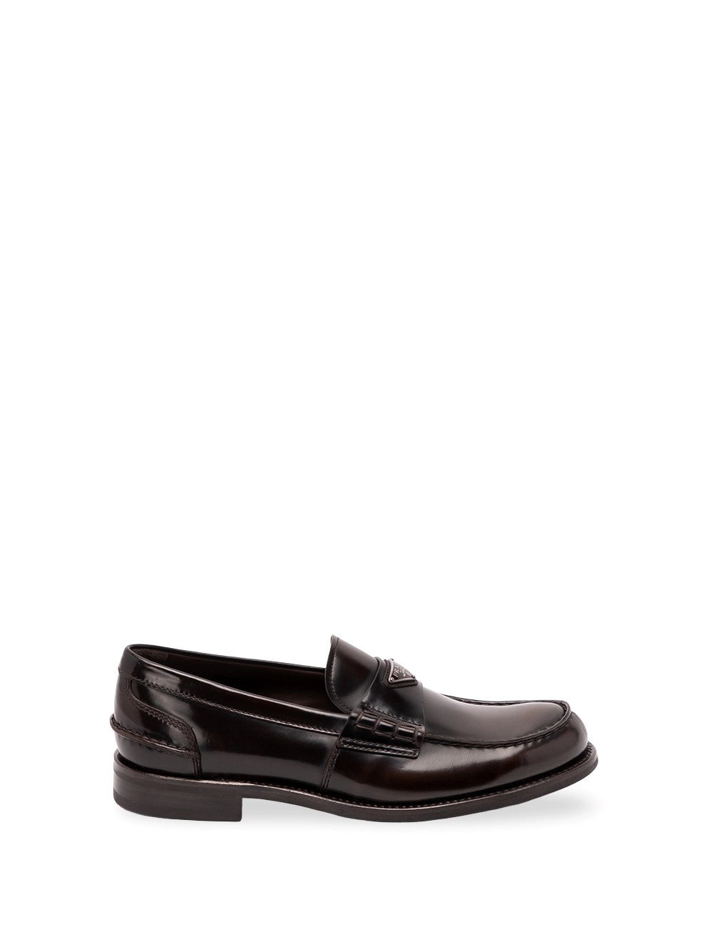 Prada Prada Men Brushed Leather Loafers