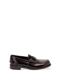 Prada Prada Men Brushed Leather Loafers