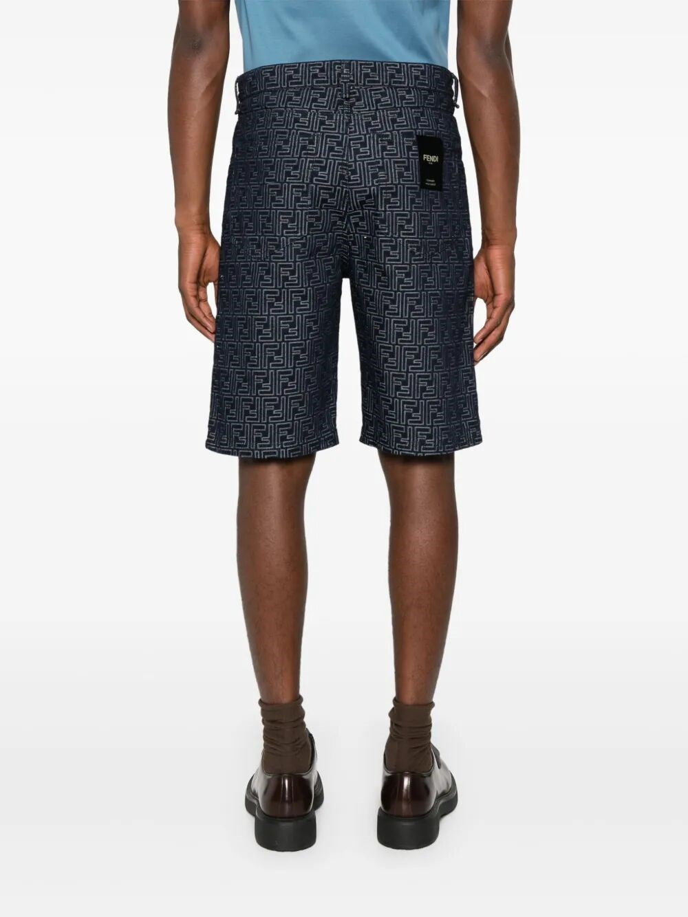 Fendi Fendi Men `Ff` Denim Shorts