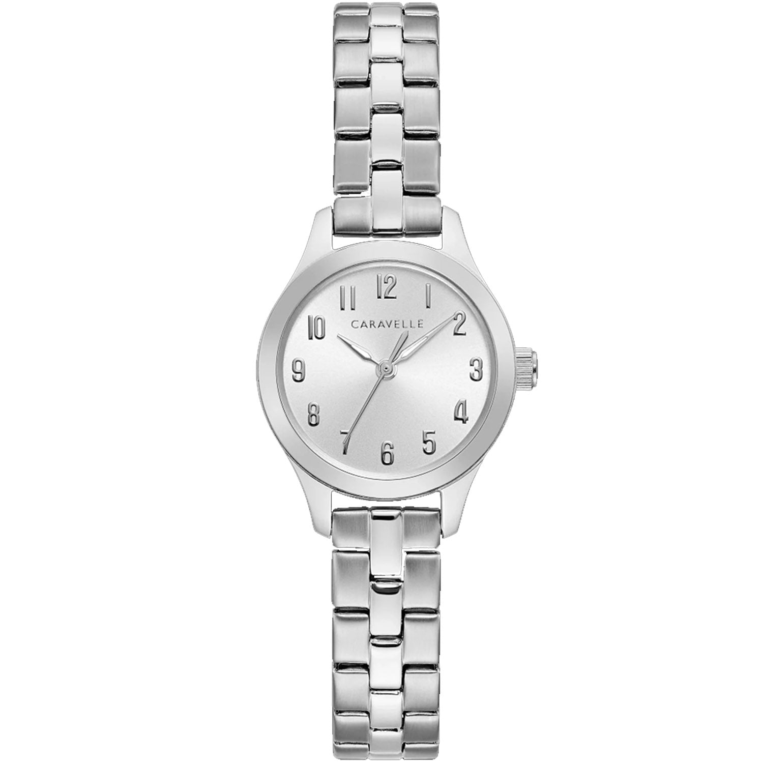Caravelle Women's Classic Traditional Silver Dial Watch - 43L209