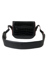 Balenciaga Black Exotic Leather Shoulder Crossbody Camera Women's Bag
