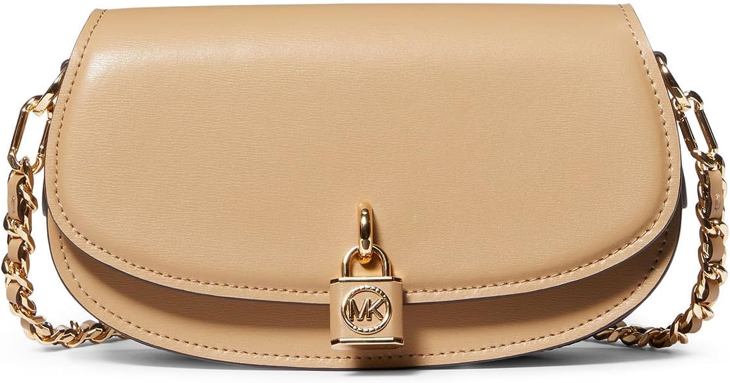 Michael Kors Mila Small East/West Chain Sling Messenger Camel One Size1
