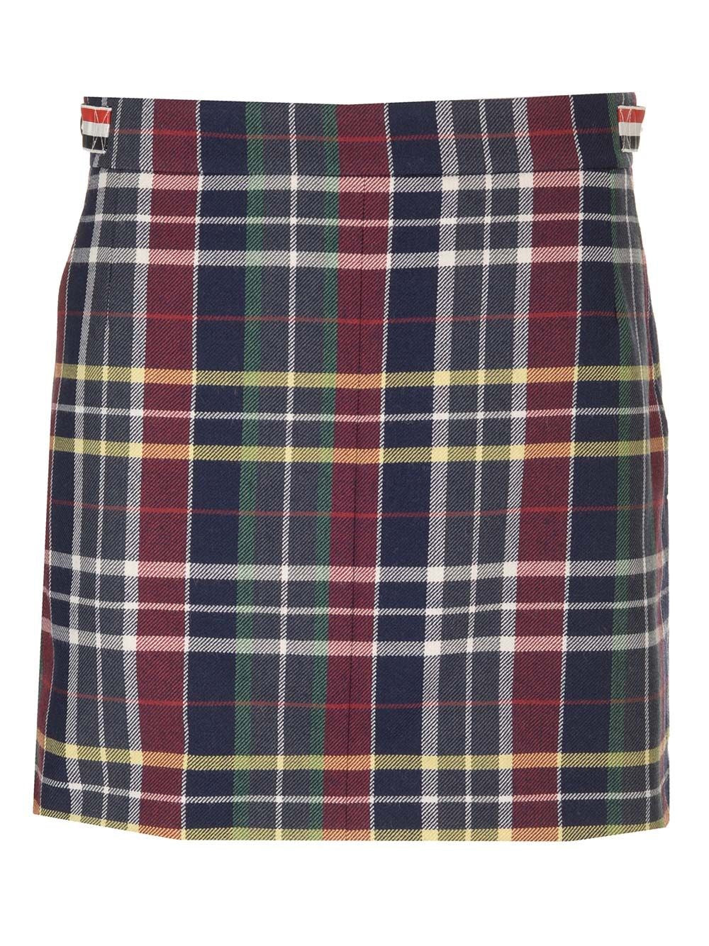 Thom Browne Women Tartan Mini Skirt