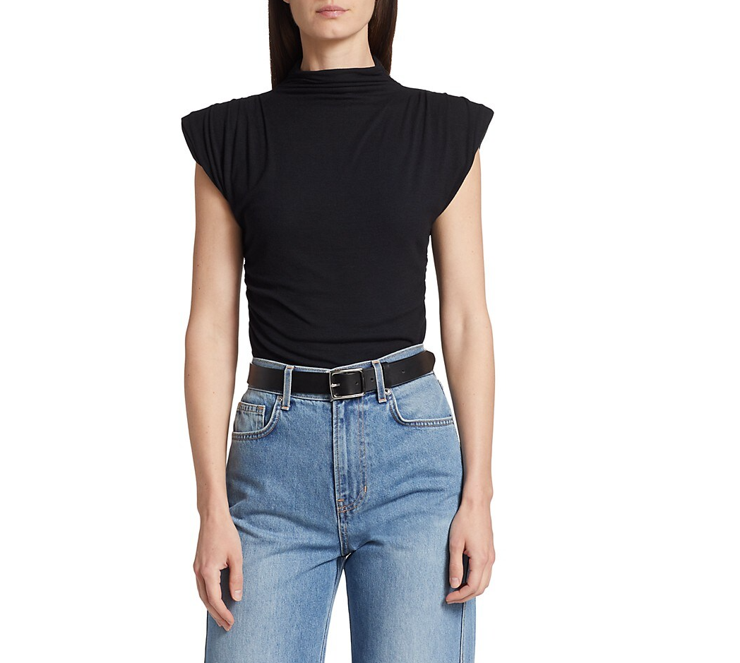 Veronica Beard Women's Lossa Top, Black