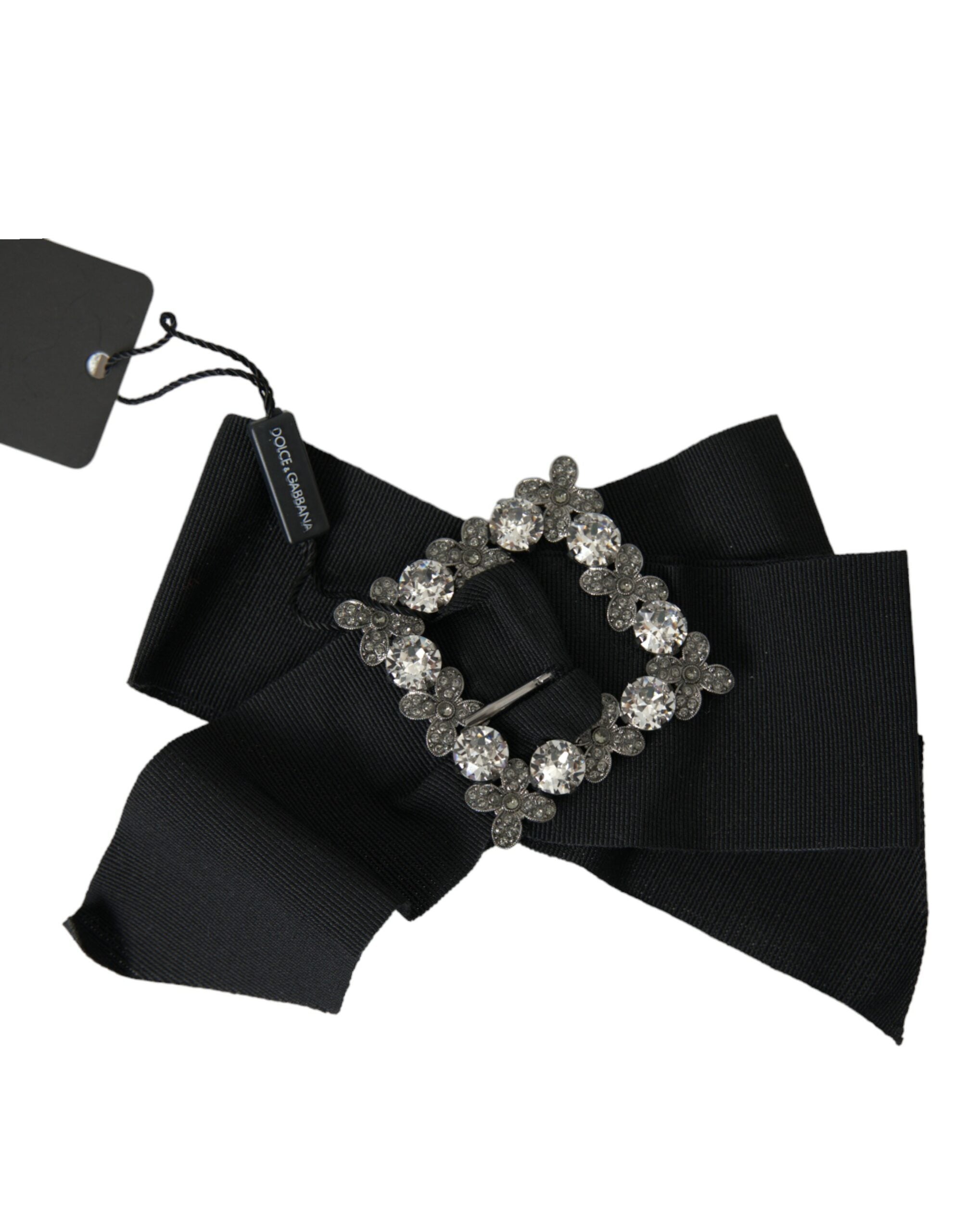 Dolce & Gabbana Dolce & Gabbana Black Swarovski Crystal Embellished Hair Women's Clip