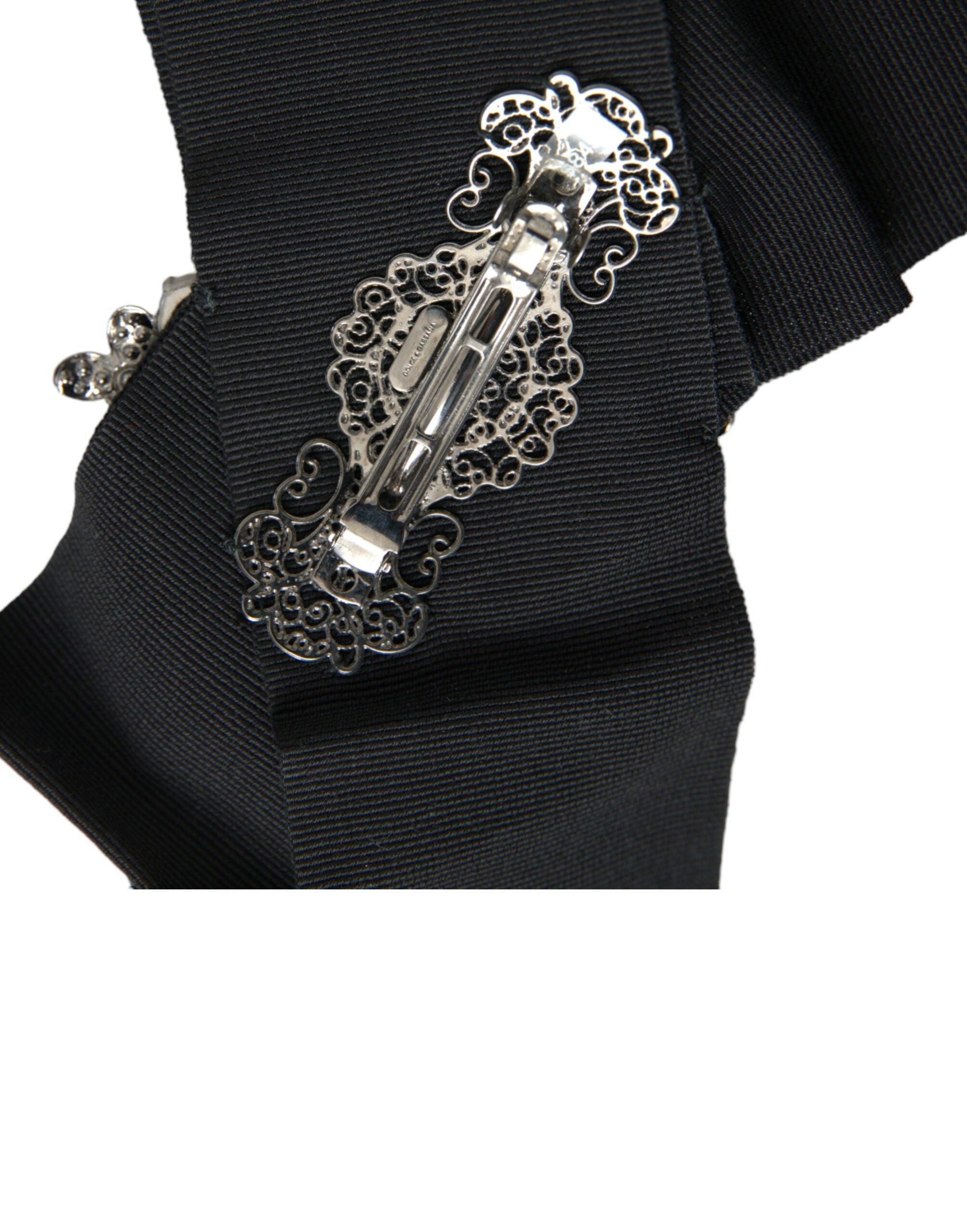 Dolce & Gabbana Dolce & Gabbana Black Swarovski Crystal Embellished Hair Women's Clip
