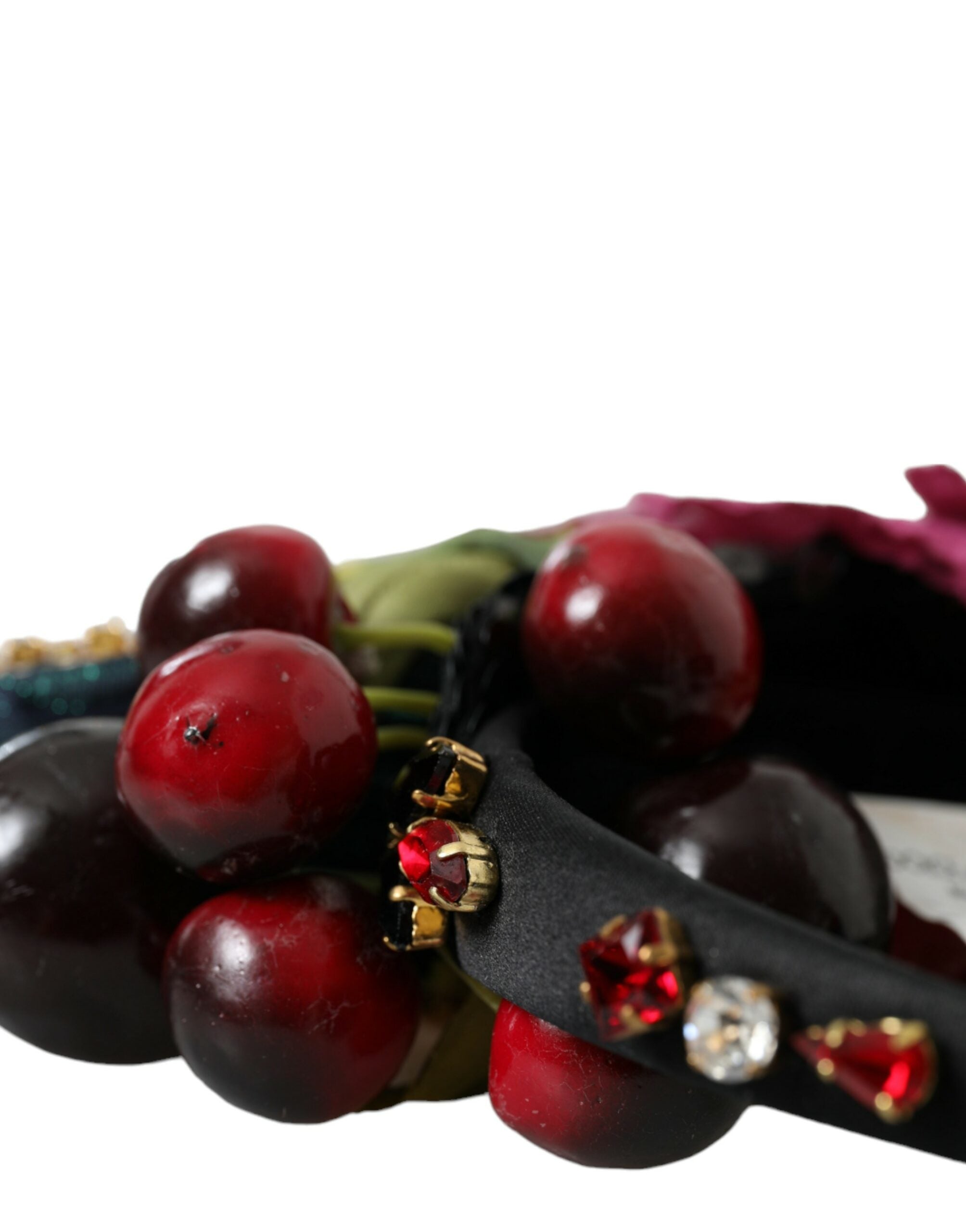 Dolce & Gabbana Dolce & Gabbana Red Watermelon Cherry Crystal Hairband Statement Women's Diadem