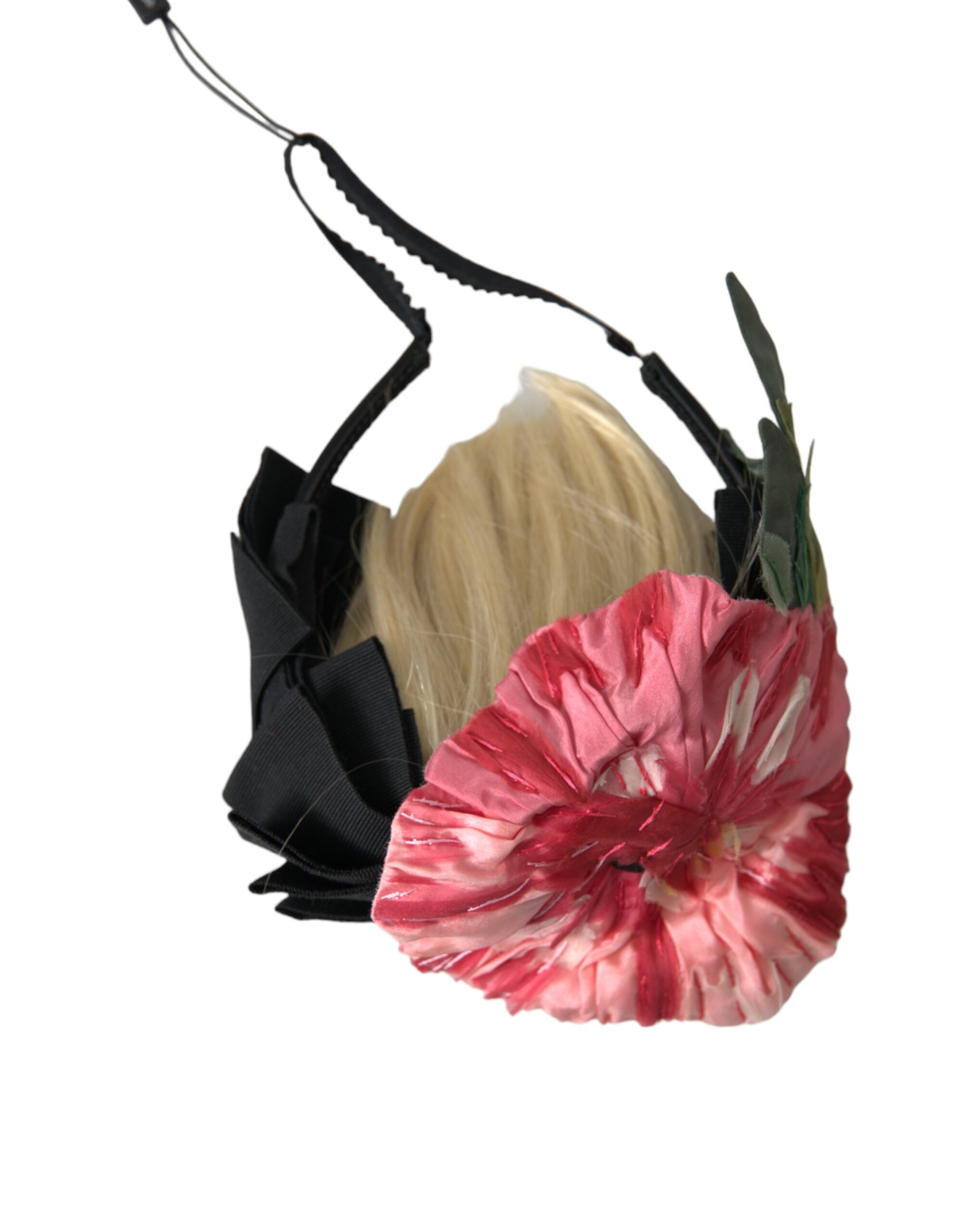 Dolce & Gabbana Dolce & Gabbana Black Viscose White Hair Parrucchiera Headband Women's Diadem