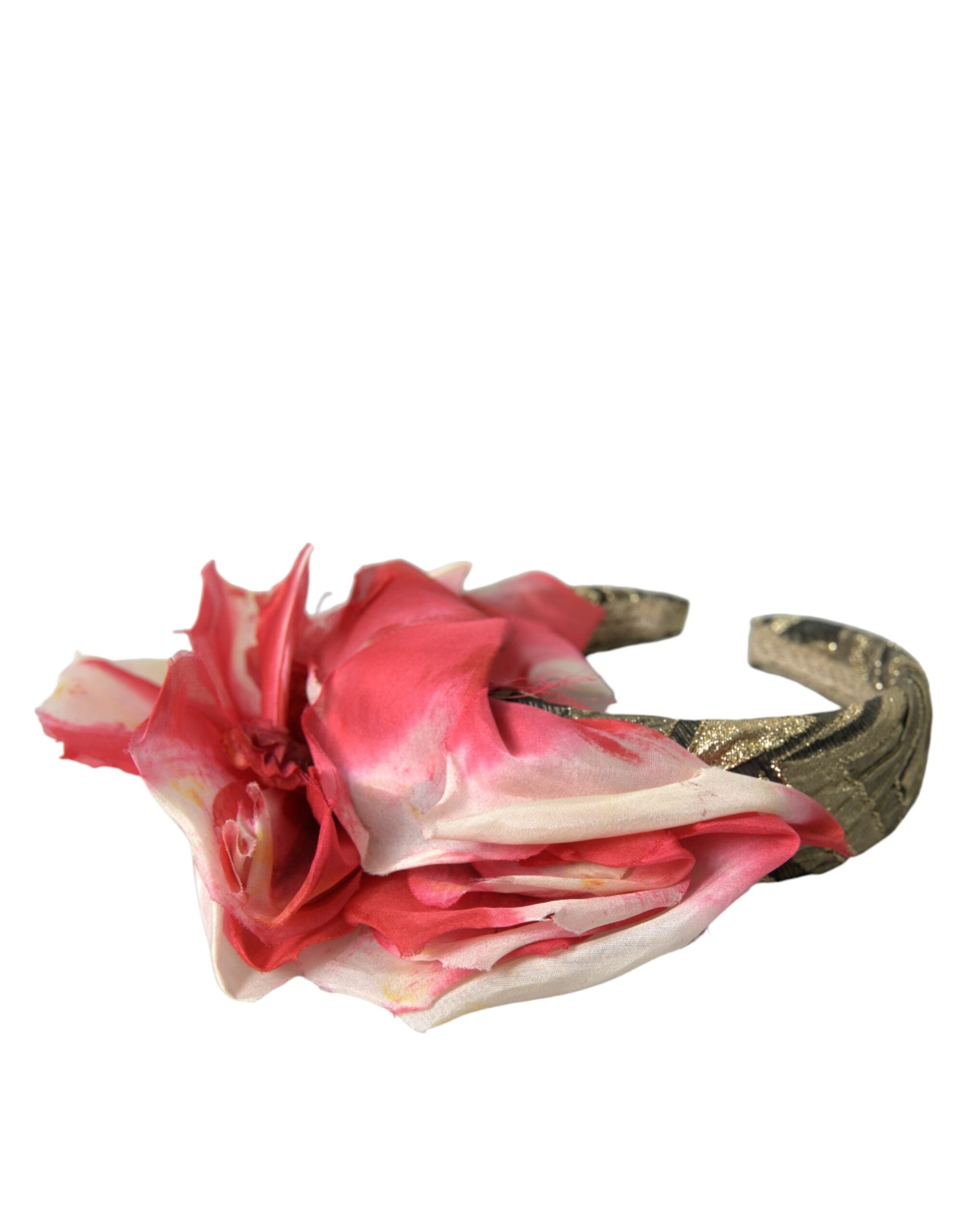 Dolce & Gabbana Dolce & Gabbana Multicolor Floral Applique Silk Women Headband Women's Diadem