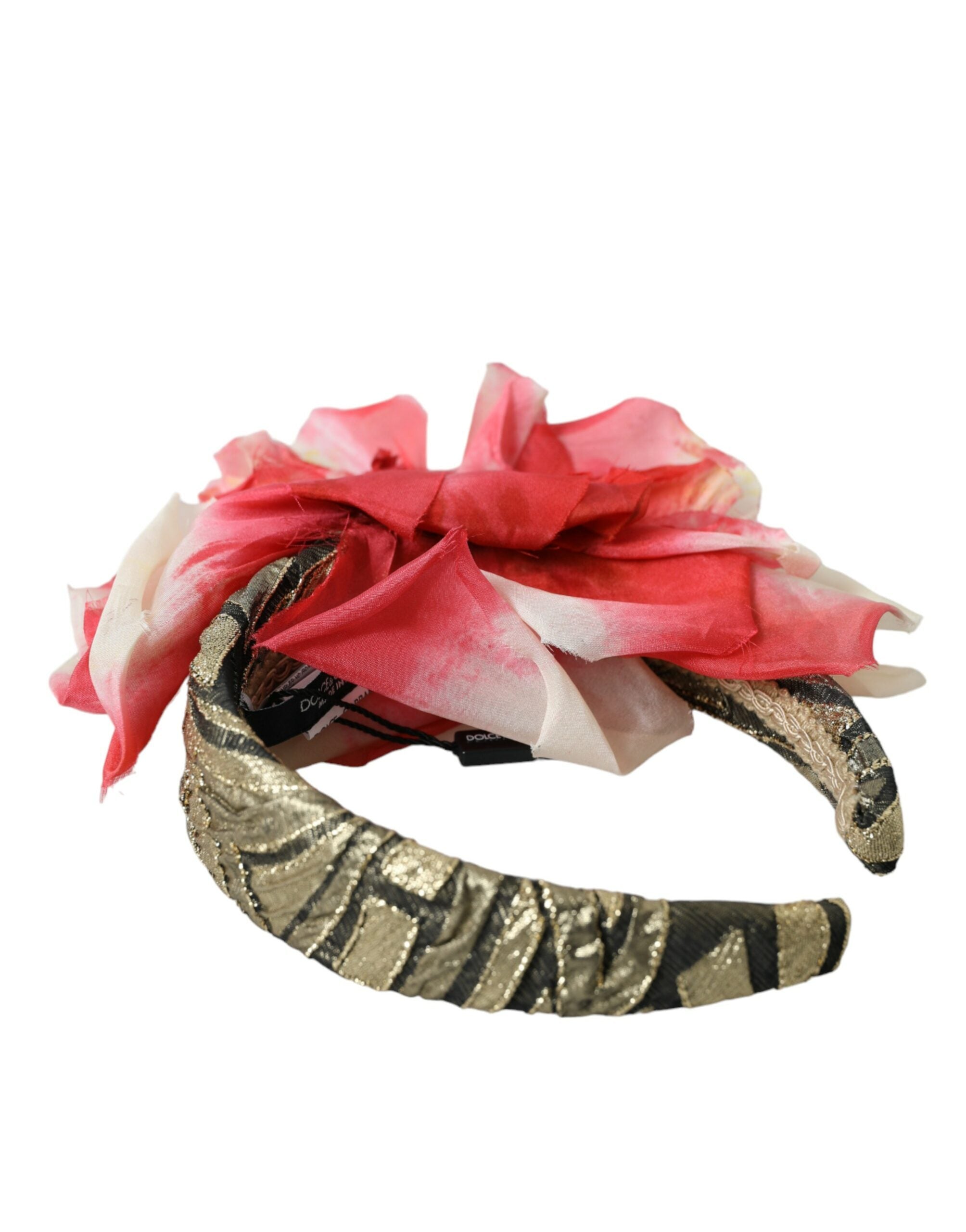 Dolce & Gabbana Dolce & Gabbana Multicolor Floral Applique Silk Women Headband Women's Diadem