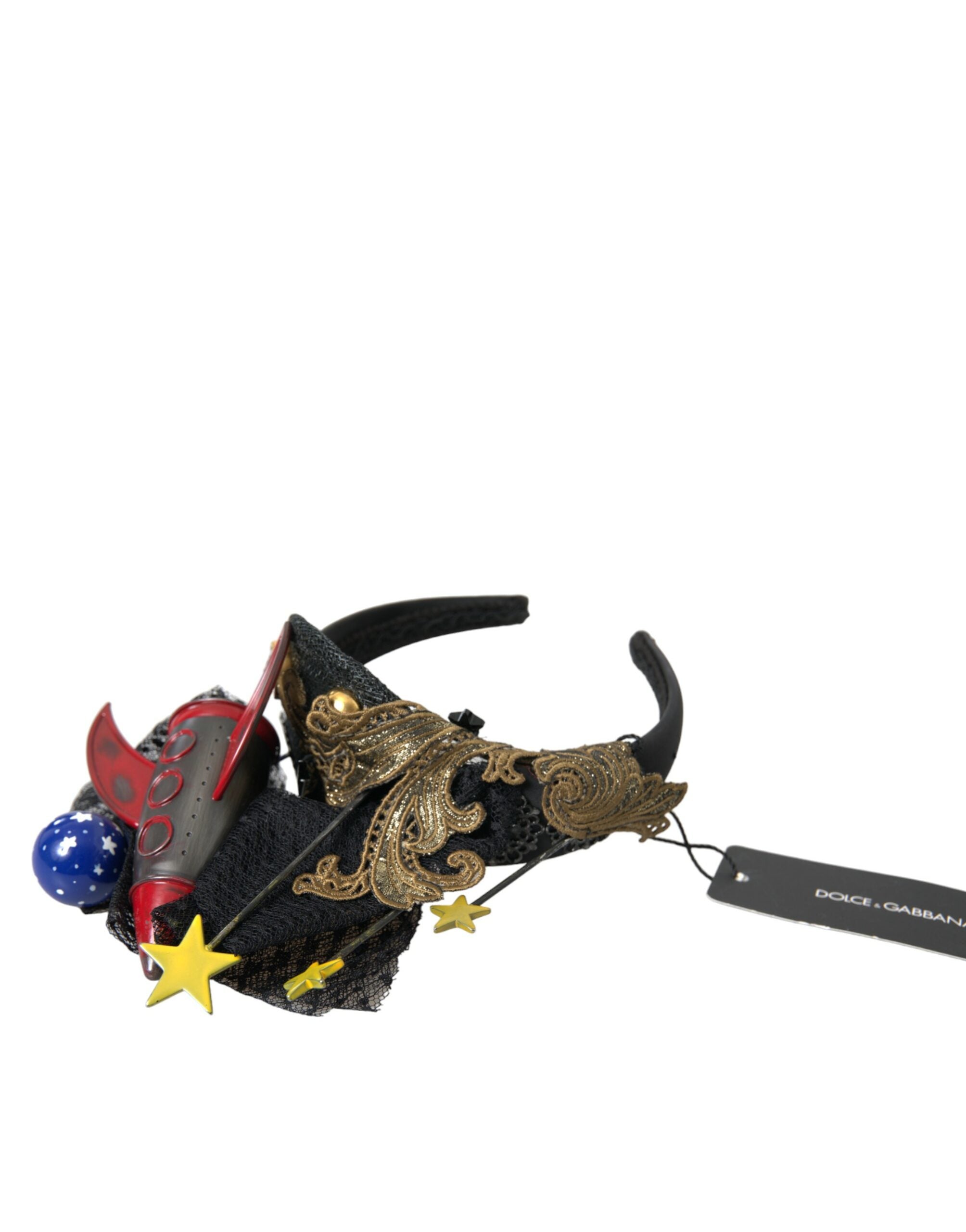 Dolce & Gabbana Dolce & Gabbana Multicolor Missile Rocket Crystal Stars Headband Women's Diadem