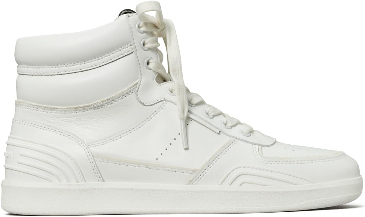 Tory Burch Women's Clover High Court Lace Up Sneaker, Titanium White Titanium White