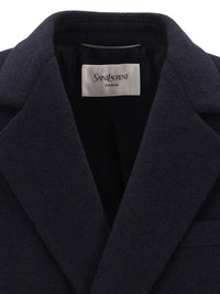 Saint Laurent Men Double-Breasted Coat