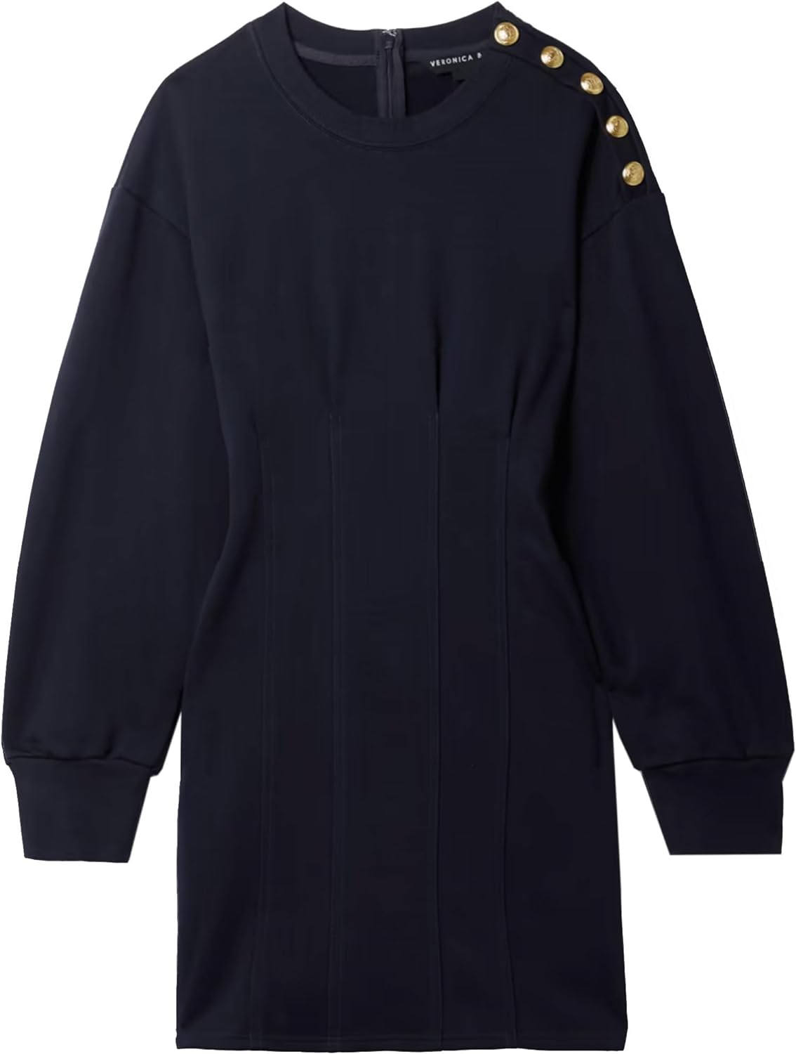 Veronica Beard Dakasha Button-Embellished Cotton-Blend Mini Dress1