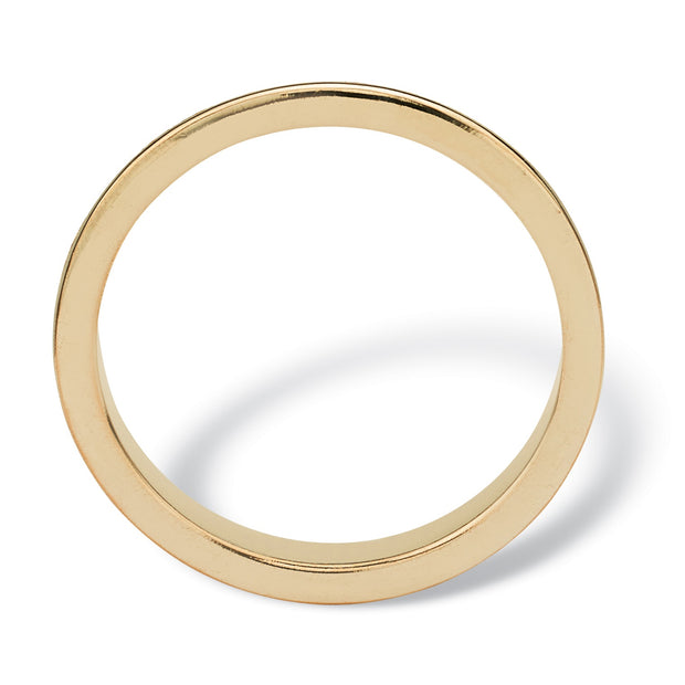 PalmBeach Jewelry Yellow Gold-plated Round Simulated Birthstone Eternity Ring Sizes 5-10-June-Alexandrite