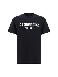 Dsquared2 Men T-Shirt With “Dsquared2 Milano” Logo Printed