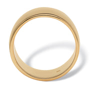 PalmBeach Jewelry Yellow Gold-plated Sterling Silver Polished Wedding Band Ring (11.5mm) Sizes 5-16