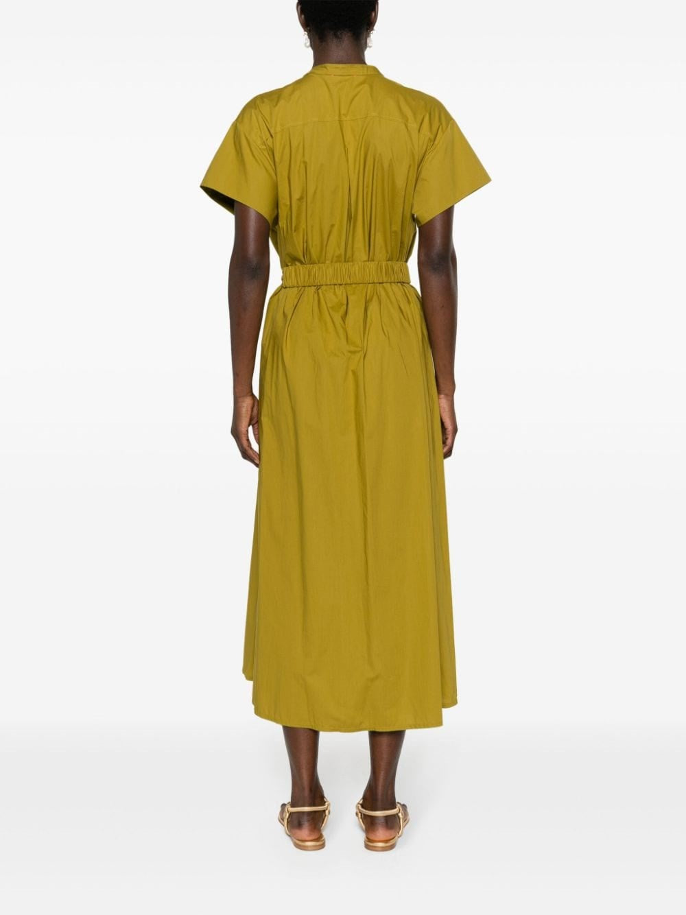 Forte_Forte Women Green Cotton Shirtdress