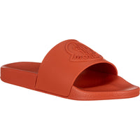 Moncler Men's Basile Orange Rubber Slides2