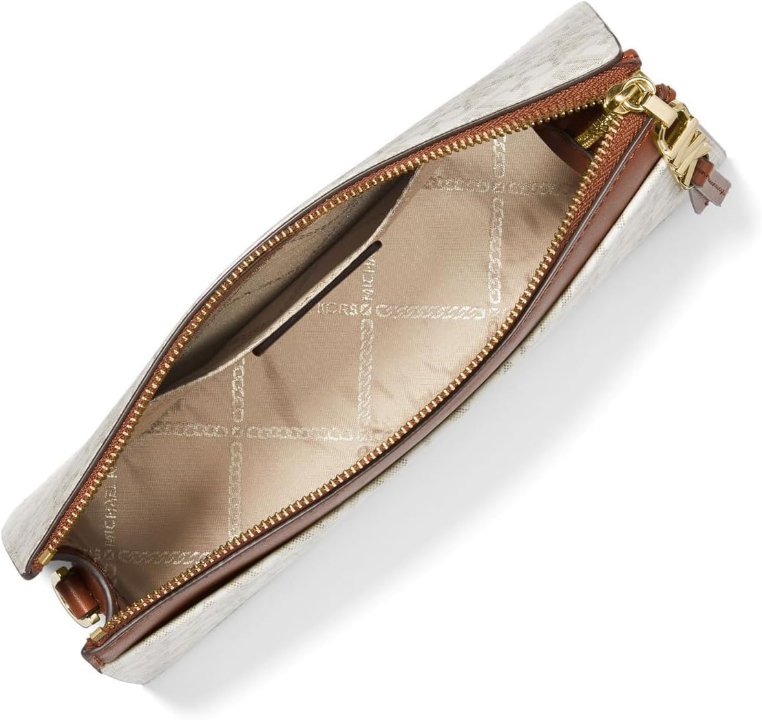 Michael Kors Empire Large Convertible Crossbody Vanilla/Luggage2