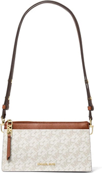 Michael Kors Empire Large Convertible Crossbody Vanilla/Luggage3