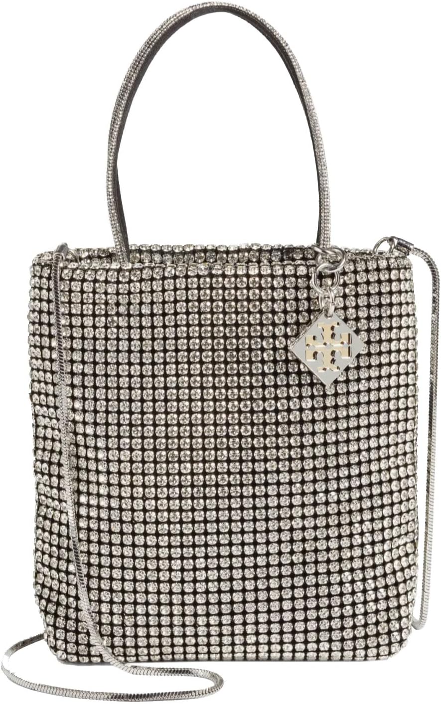 Tory Burch Women's Key Item Crystal Embellished Top Handle Bag