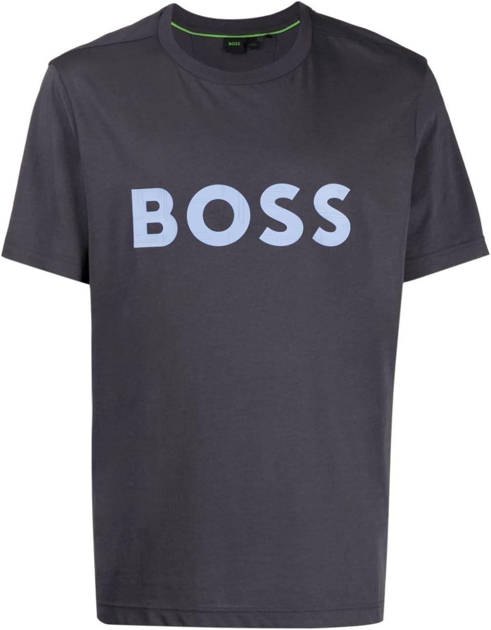 Hugo Boss Men's Tee 1 Dark Grey Blue Logo Short Sleeve T-Shirt XXL Dark Grey