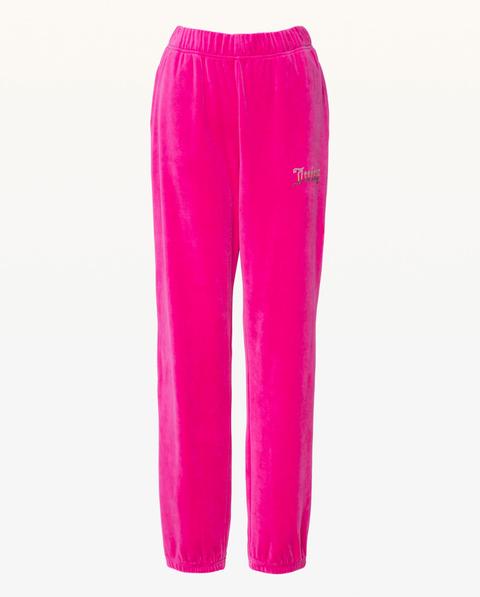Juicy Couture Women's Raspberry Pink Ombre Stud Joggers Track Pants XS