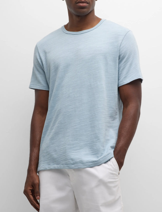 Rag & Bone Men's Classic Flame Short Sleeve Tee T-Shirt, Desert Blue