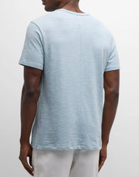 Rag & Bone Men's Classic Flame Short Sleeve Tee T-Shirt, Desert Blue