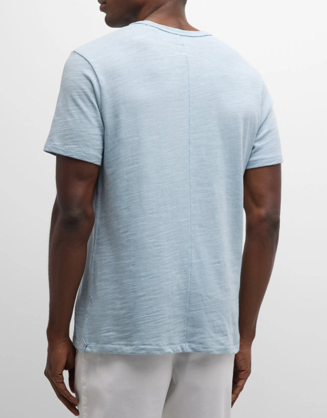 Rag & Bone Men's Classic Flame Short Sleeve Tee T-Shirt, Desert Blue