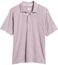 Rag & Bone Men's Short Sleeve Classic Polo, Berry Pink Berry Pink