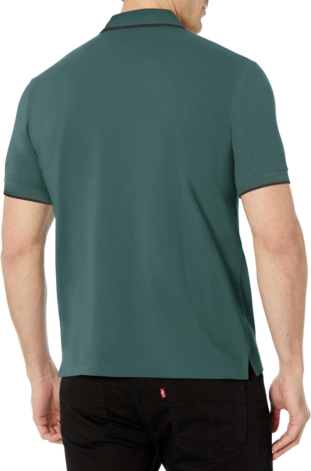 Hugo Boss Hugo Men's Deresino 232 Square Logo Polo Shirt, Dark Green