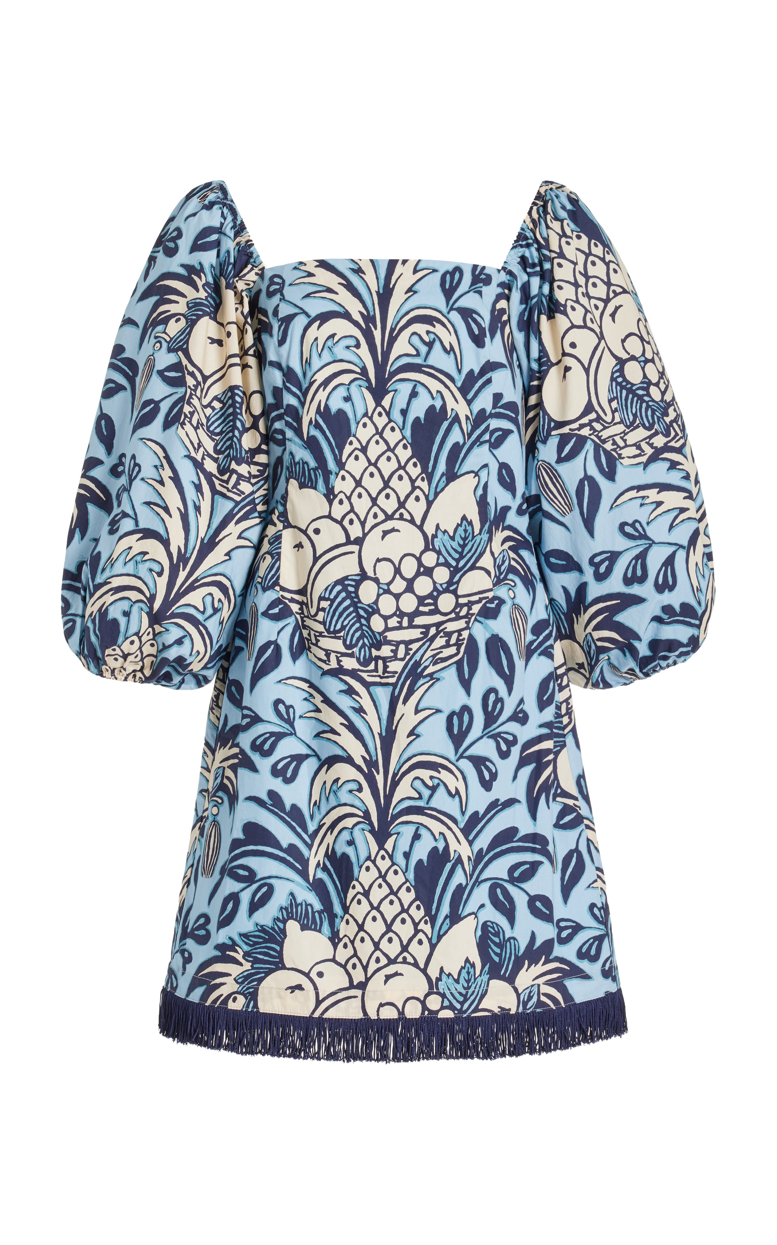 Cara Cara Women's Montauk Dress, Blue Fruit Basket