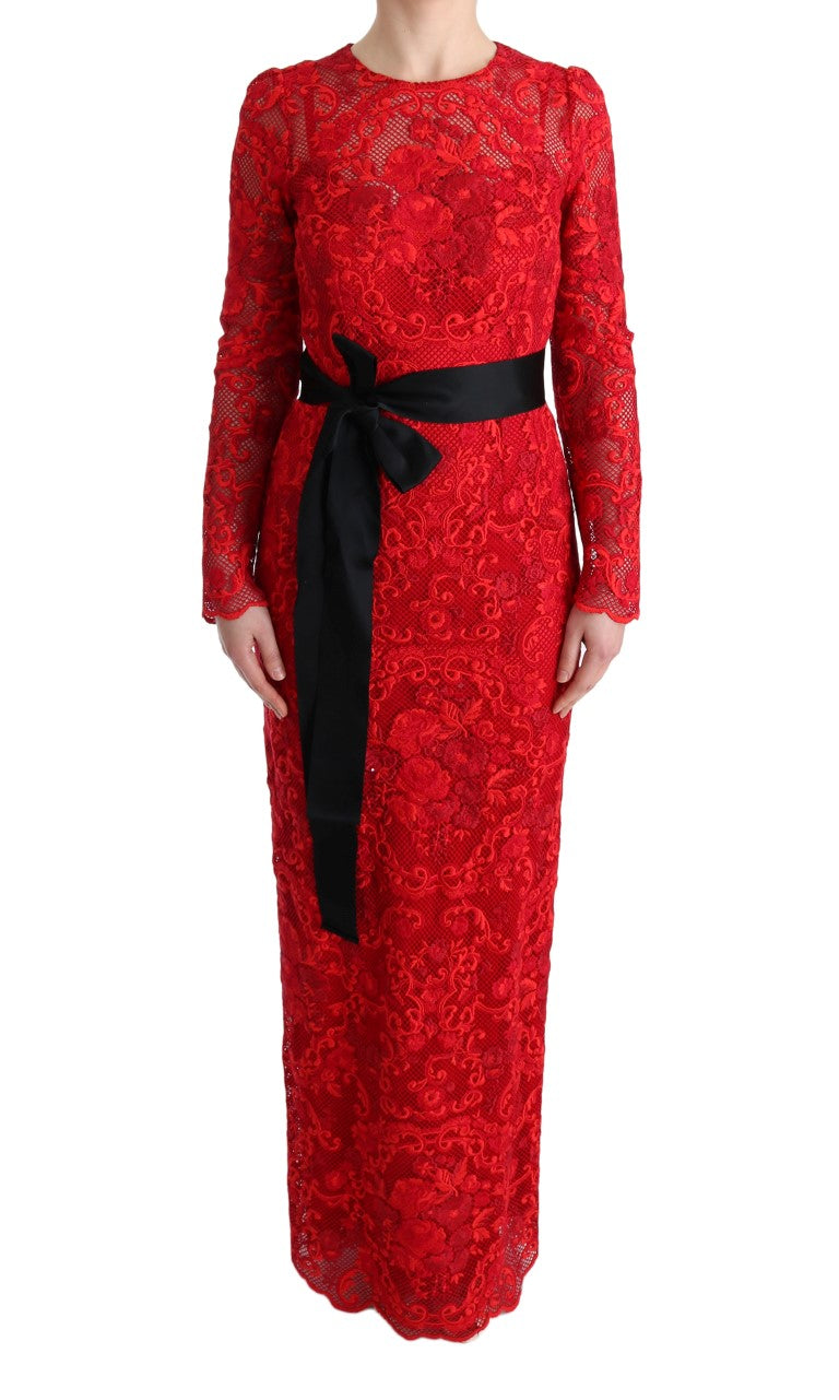 dolce and gabbana red floral dress Dolce& Gabbana dress Floral Red RJC3168