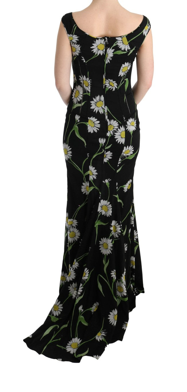 Dolce & Gabbana Sunflower Print Full Length Sheath Women's Dress