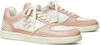 Tory Burch Women's Clover Court Sneaker, Purity/Shell Pink Purity Shell Pink