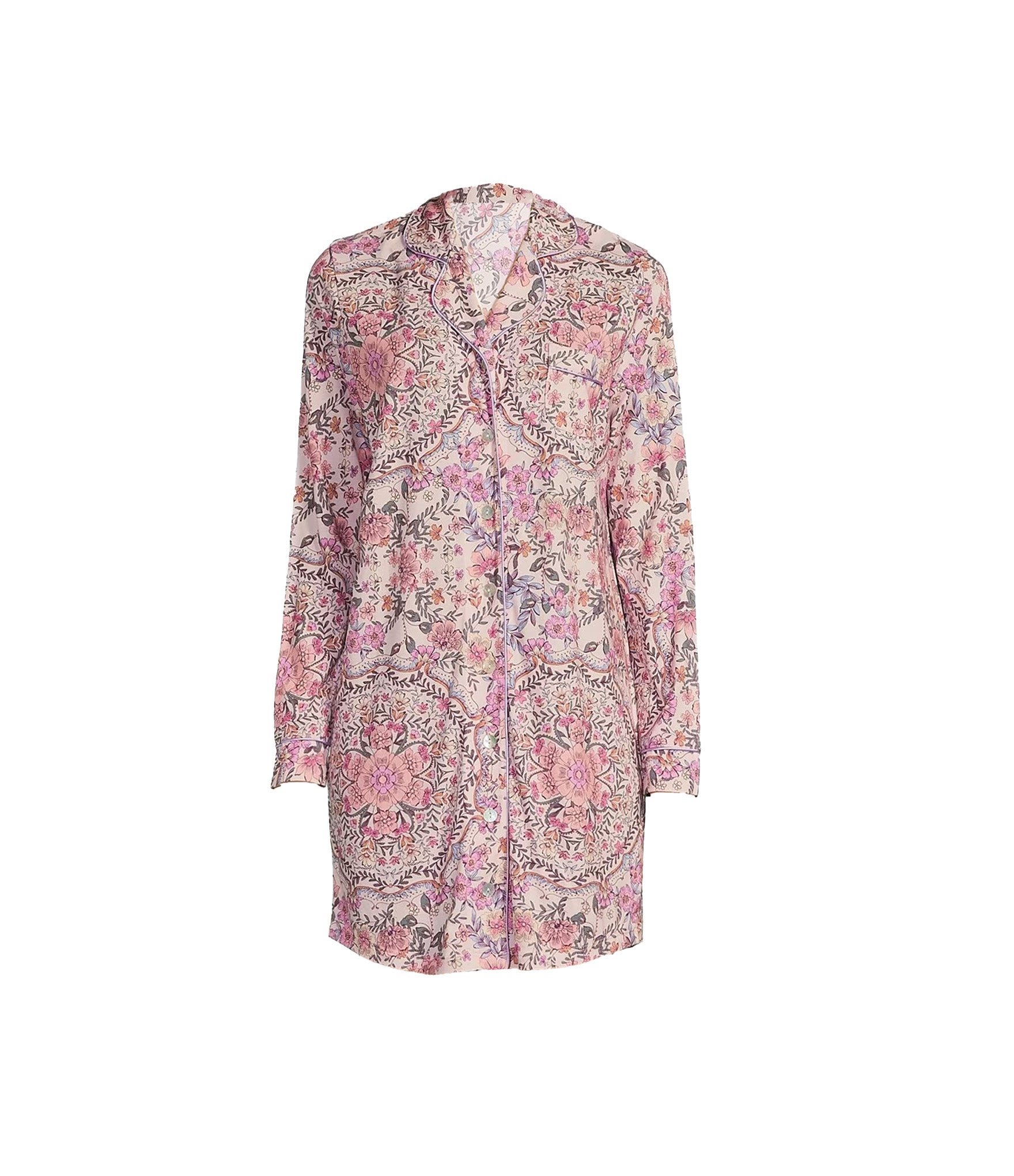 Johnny Was Women's The Neena Floral Long Sleeve Nightshirt, The Aussie The Aussie