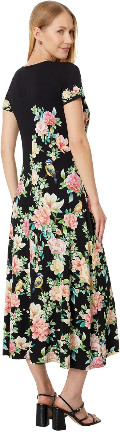 Johnny Was Women's The Janie Favorite Cap Sleeve Dress-Birdie, Multi