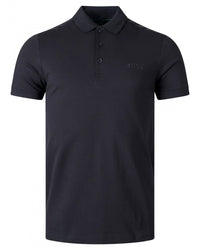 Hugo Boss Men's Paule Slim Fit Mirror Short Sleeve Polo Shirt, Black Black