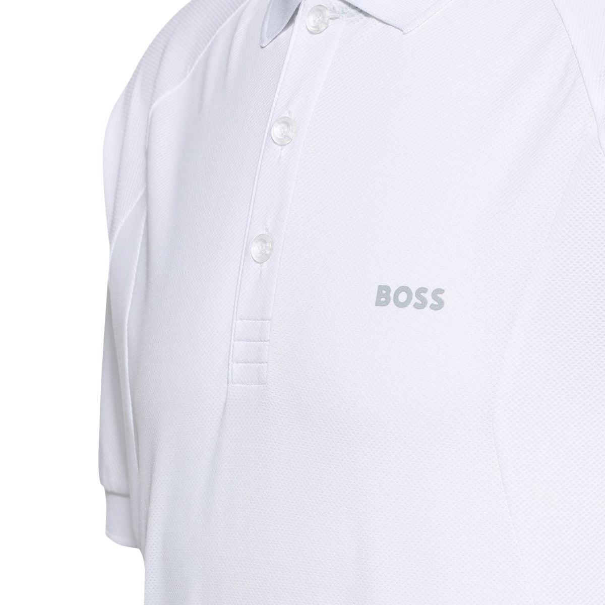 Hugo Boss Men's Piraq Active 1 Training Polo Shirt, White Hugo Boss Men's Piraq Active 1 Training Polo Shirt, White